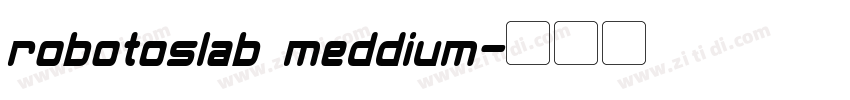 robotoslab meddium字体转换